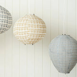 Block Print Striped Light Shade