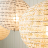 Block Print Botanical Light Shade