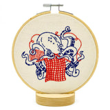 Knitting Octopus Embroidery Kit