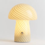 Portable Mini Glass Mushroom Lamp