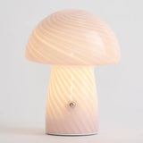 Portable Mini Glass Mushroom Lamp