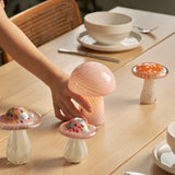 Portable Mini Glass Mushroom Lamp