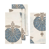 Flora Block Print Napkins - Set of 4