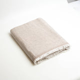 Beige Cashmere Reversible Blanket