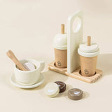 Wooden Coffee Maker Set