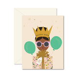 Birthday Queen Floral Greeting Card