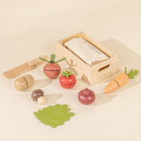 Wooden Vegetables Playset