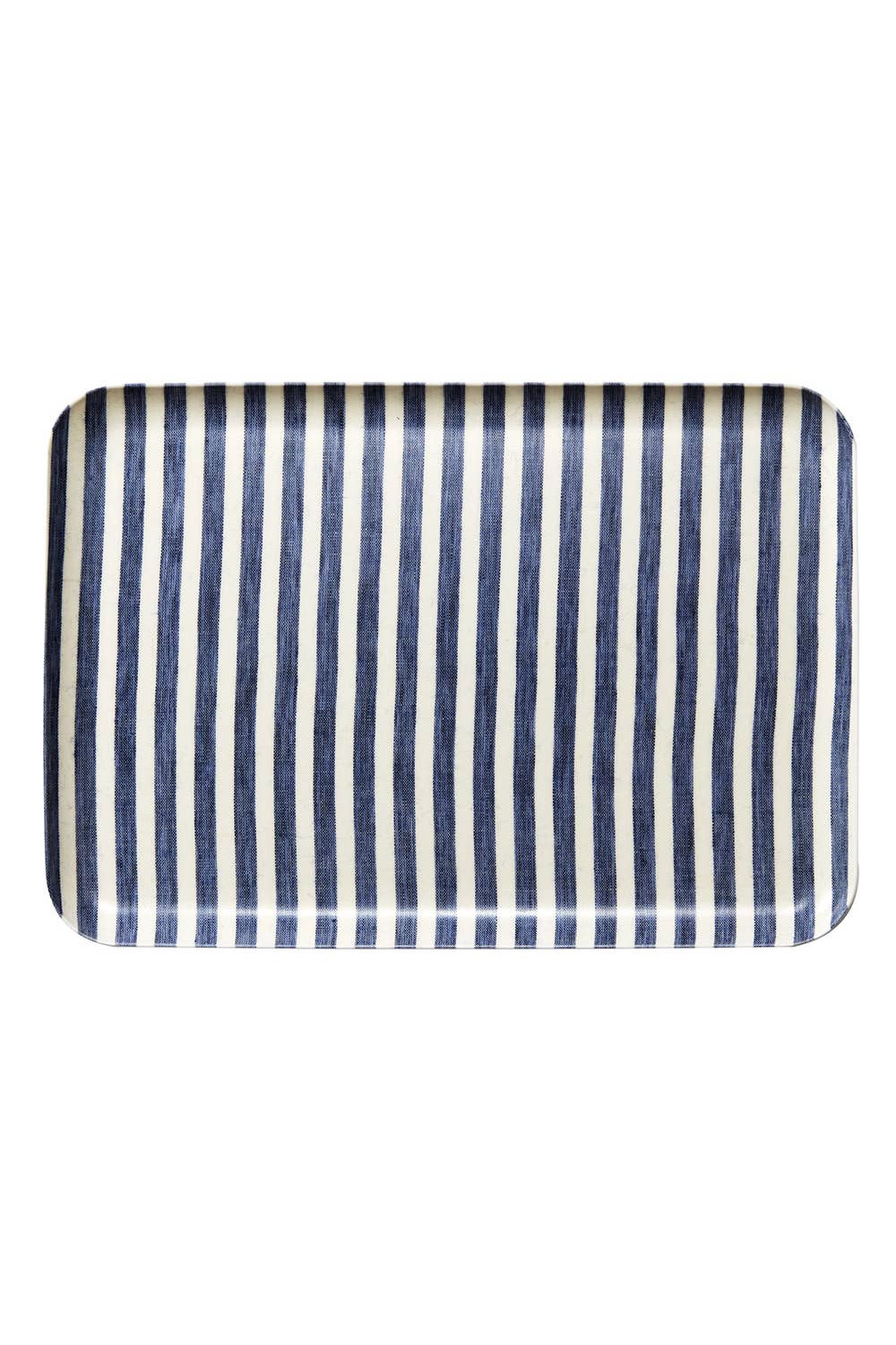 Blue Striped Linen Coating Tray