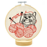 Knitting Kitten Embroidery Kit