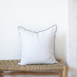 Edged Linen Pillow Cover