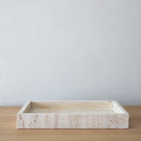 Rectangular Travertine Tray