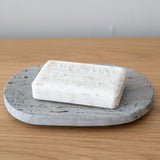 Oval Travertine Soap Dish