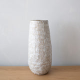 Jazz Embossed Stoneware Vase