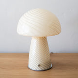 Tall Glass Mushroom Lamp