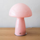 Tall Glass Mushroom Lamp