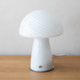 Tall Glass Mushroom Lamp