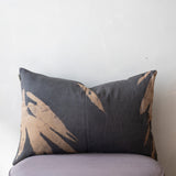 Eco Print Pillow Black