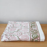 Jasmine Block Print Tablecloth