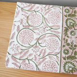 Jasmine Block Print Tablecloth