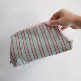 Striped Toiletry Bag