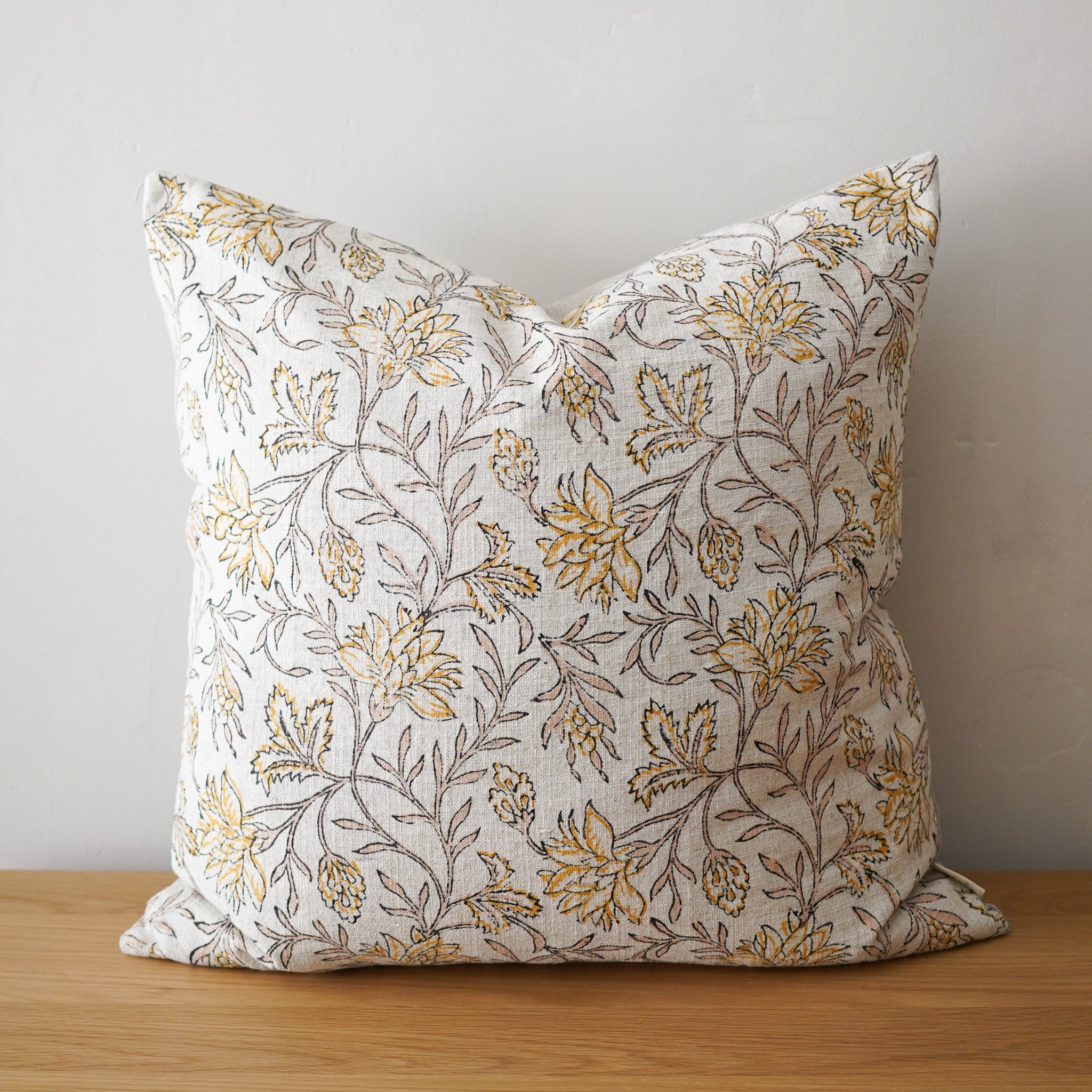 Carolina Block Print Pillow