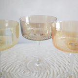 Gems Champagne Coupes Amber - Set of 4