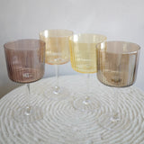 Gems Wine Glasses Amber - Set of 4