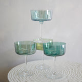 Gems Champagne Coupes Jade - Set of 4