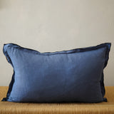 Edged Linen Pillow Cover