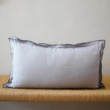 Edged Linen Pillow Cover