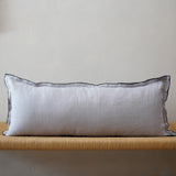 Edged Linen Pillow Cover