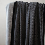 Charcoal Cashmere Reversible Blanket