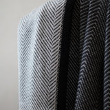 Charcoal Cashmere Reversible Blanket