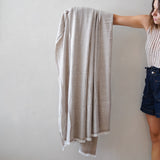 Beige Cashmere Reversible Blanket