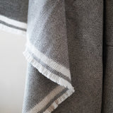 Grey Cashmere Reversible Blanket