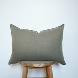 Edged Linen Pillow Cover