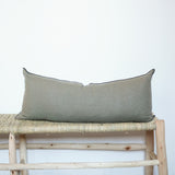 Edged Linen Pillow Cover