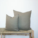 Edged Linen Pillow Cover