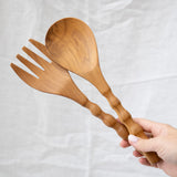 Teak Salad Servers