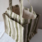 Stripe Shopping Tote