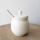 Stoneware Honey Jar with Dipper