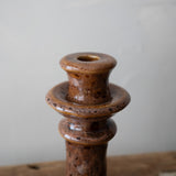 Gingerbread Ceramic Taper Holder