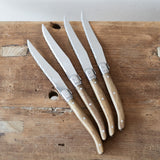 Laguiole Wood Handle Steak Knife - Set of 4