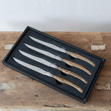 Laguiole Wood Handle Steak Knife - Set of 4