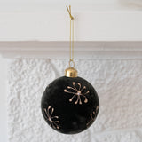 Meribel Velvet Glass Ornament