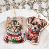 Sweet Dog in Sweater Ornament