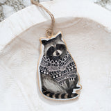 Raccoon in Sweater Ornament