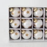 Set of 12 Mini Glass Balls