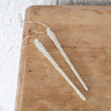 Twisted Glass Icicle Ornament