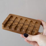 Teak Wood Waterfall Soap Dish